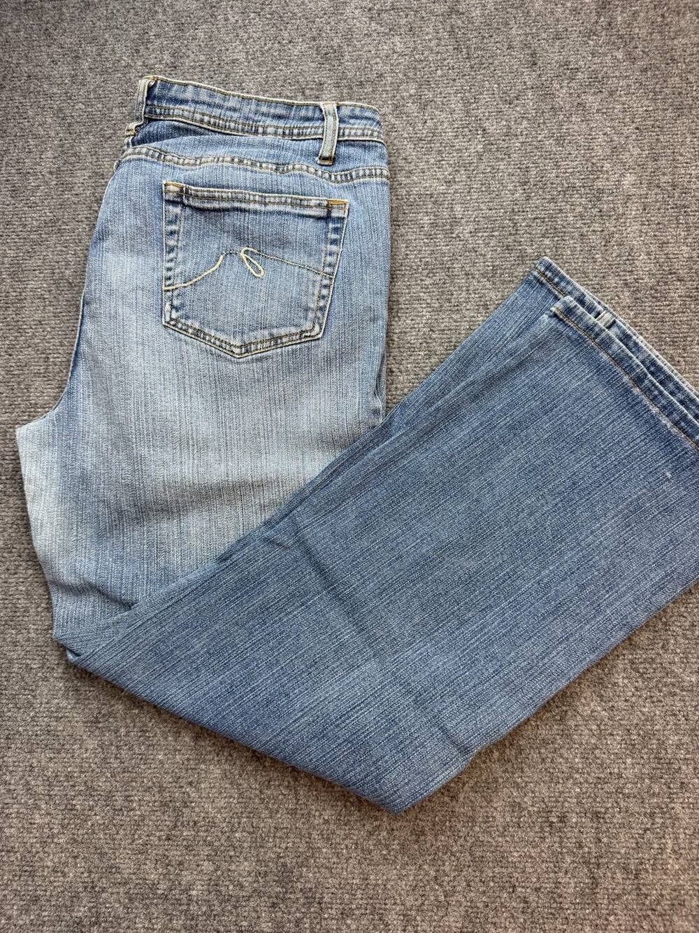 Vintage Y2K Faded Glory Women’s 16 Petite Stretch Bootcut Jeans Dark Stone